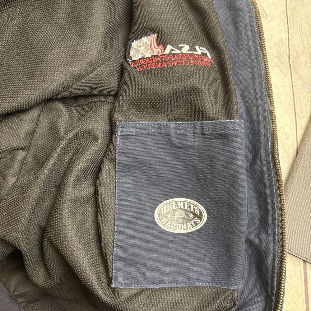 Carhartt Blue Helmets to Hardhats Jacket Men's‎ 3XL lined J131-DNY FLSA USA - Picture 8 of 12